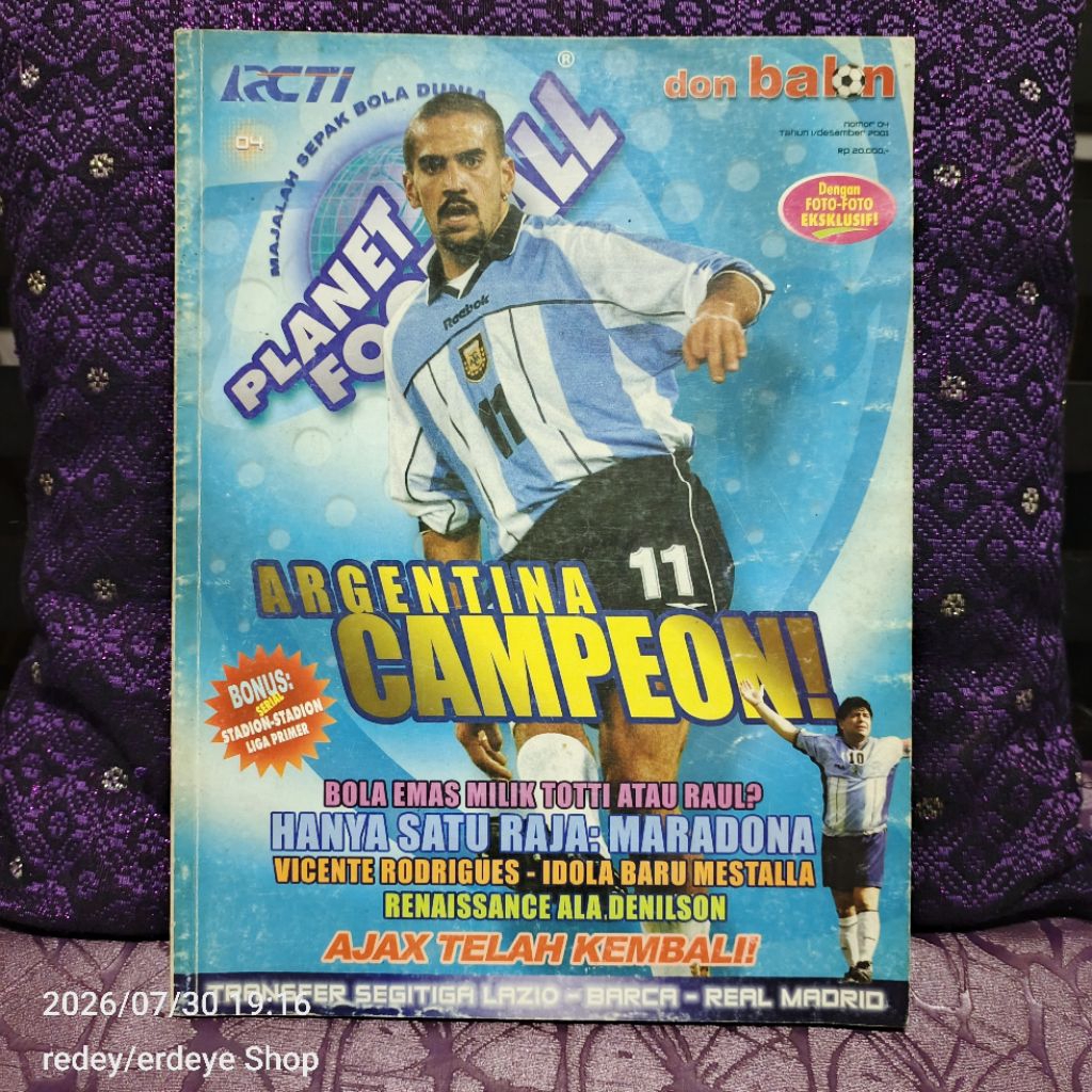 Majalah Planet Football no 4 Desember 2001