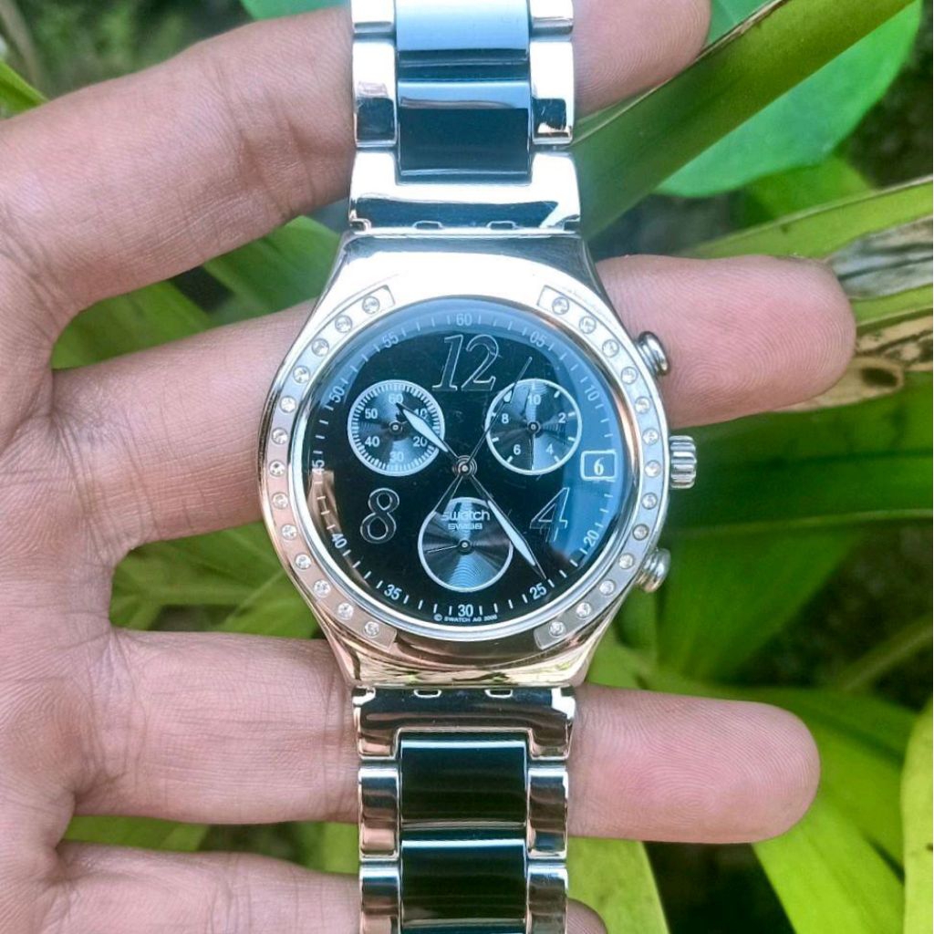 Jam Tangan Swatch Chronograph Original