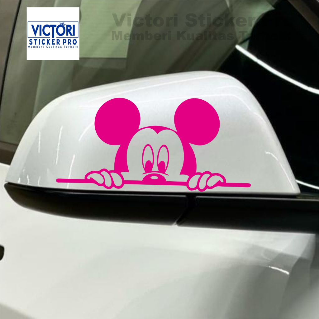 CUTTING STICKER MOBIL SPION MOBIL MICKEY MOUSE NGINTIP LUCU MICKEY MOUSE CUTE MICKEY MOUSE NGINTIP S