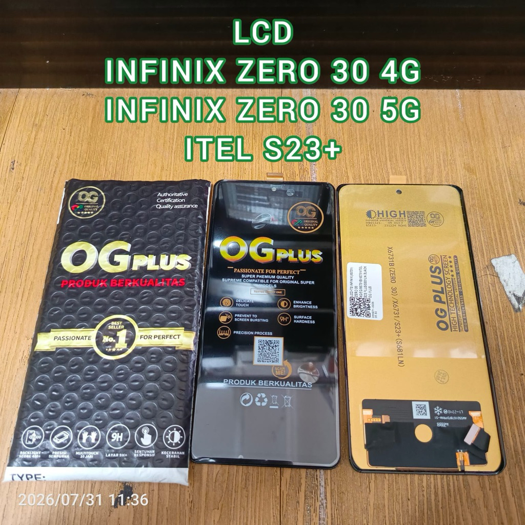 LCD INFINIX ZERO 30 4G/ZERO 30 5G/ITEL S23+ INCELL NON FINGERPRINT