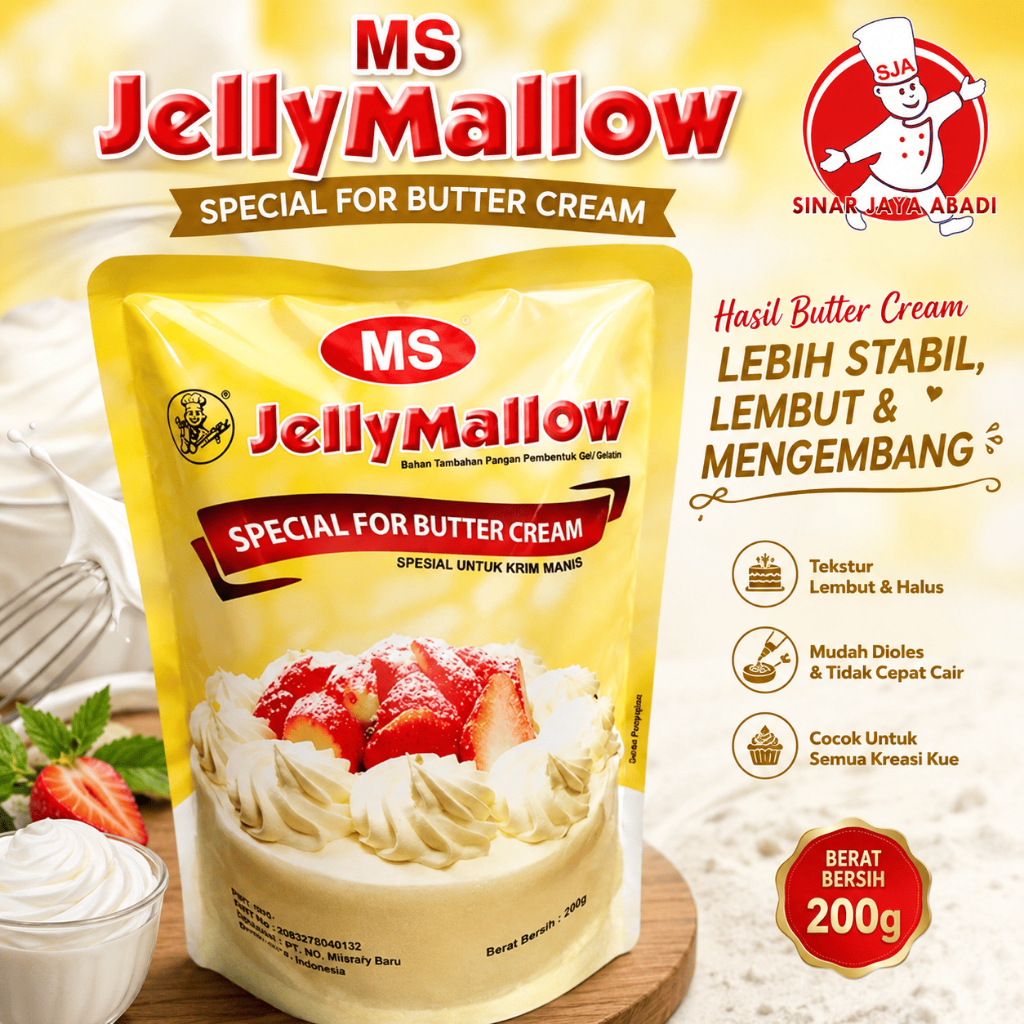 Jelly Mallow Ms 200gr -Premium,Penstabil,Praktis