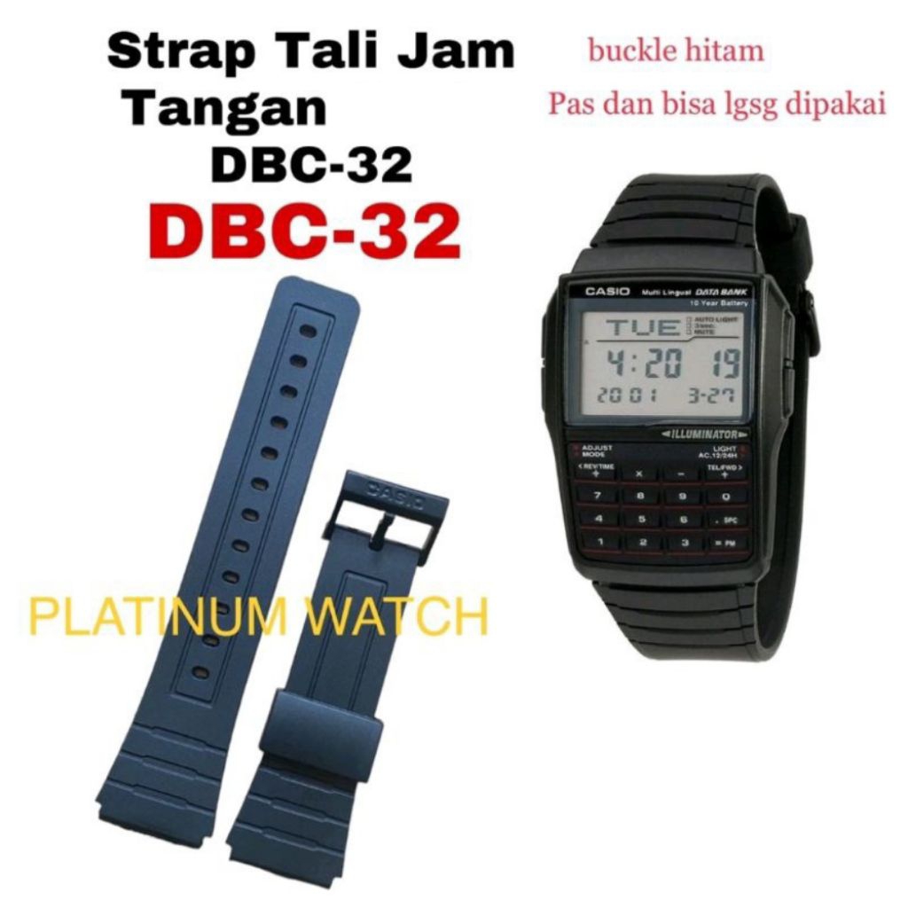 Tali Jam Tangan Databank DBC32 DBC 32 DBC-32 DBC150 DBC 150 DBC-150 DBC30 DBC 30 DBC81 DBC 81