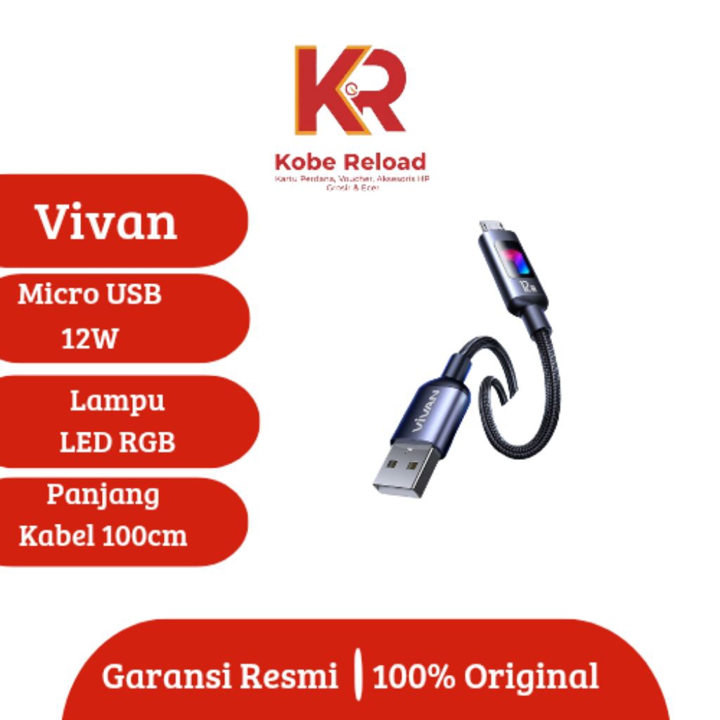 Kabel Micro Vivan VDM100S 100cm 12W
