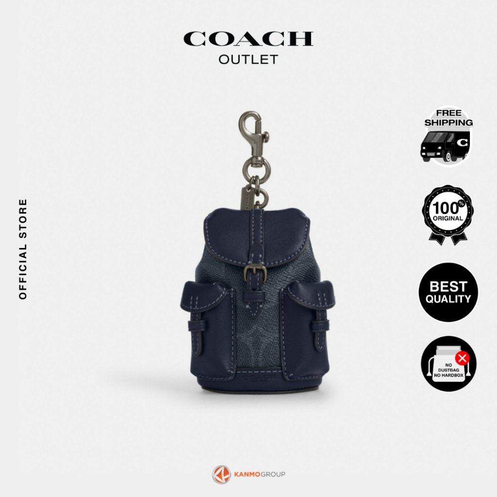 Coach Mini Warner Backpack Bag Charm - Gantungan Tas