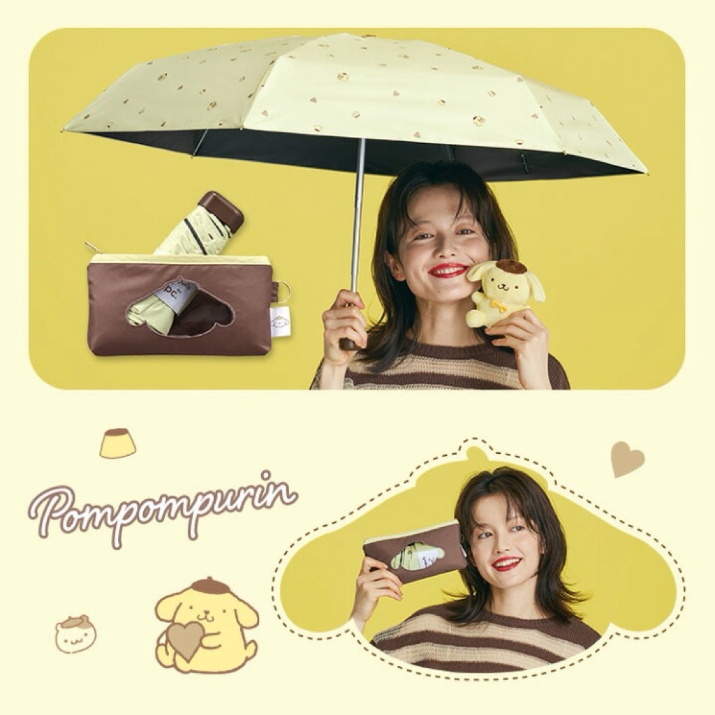Limited Edition Payung Wpc. Japan x Sanrio Characters Original Payung Lipat Sanrio Collaboration 100