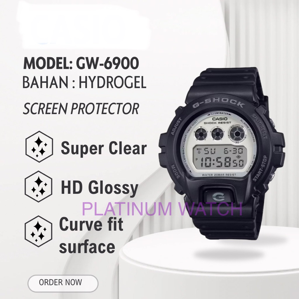 ANTIGORES JAM TANGAN GW-6900 GW 6900 GW6900 SCREEN PROTECTOR HYDROGEL