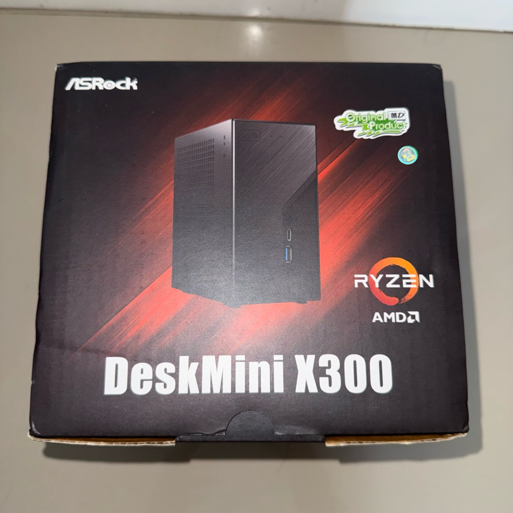 ASRock Deskmini X300 Barebone AMD AM4 DDR4 Dual M.2 Nvme - Asrock Deskmini X300 - Asrock Desk Mini x