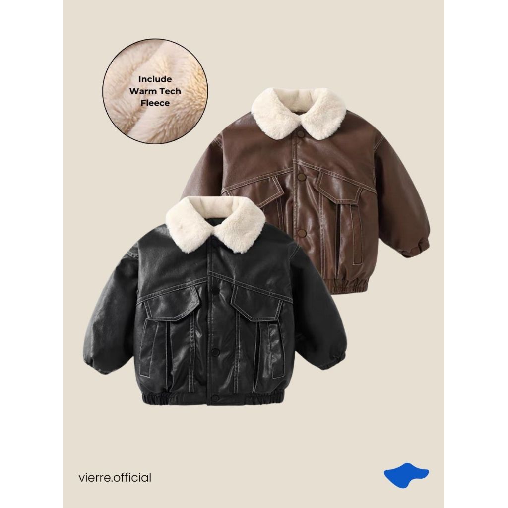 KIDS - Kalley Leather Jacket | Vierre Official