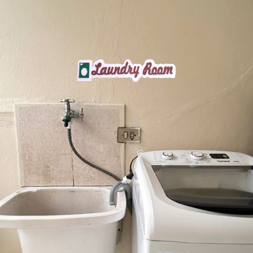Hiasan dinding LAUNDRY ROOM Sign kayu - Pajangan walldecor tulisan timbul Laser Cutting