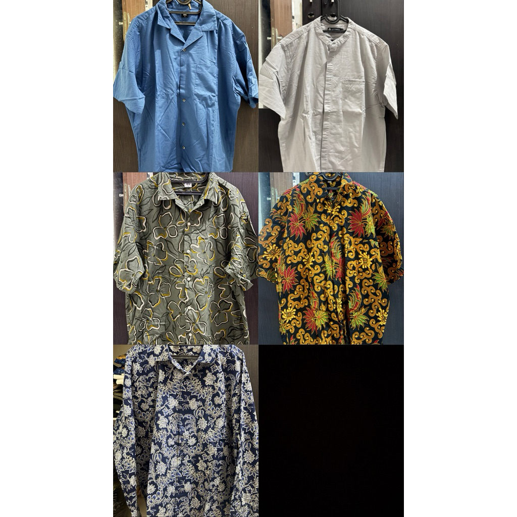 Kemeja Kantor Batik Pria Preloved Uni / Batik Keris