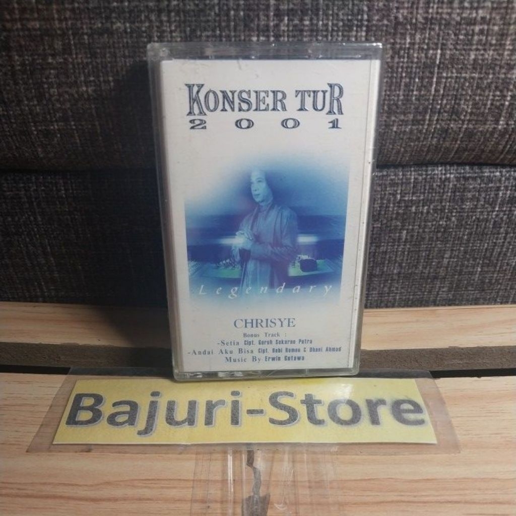 Kaset Pita "Chrisye"/Album Konser Tur 2001/Segel/Sealed/Original