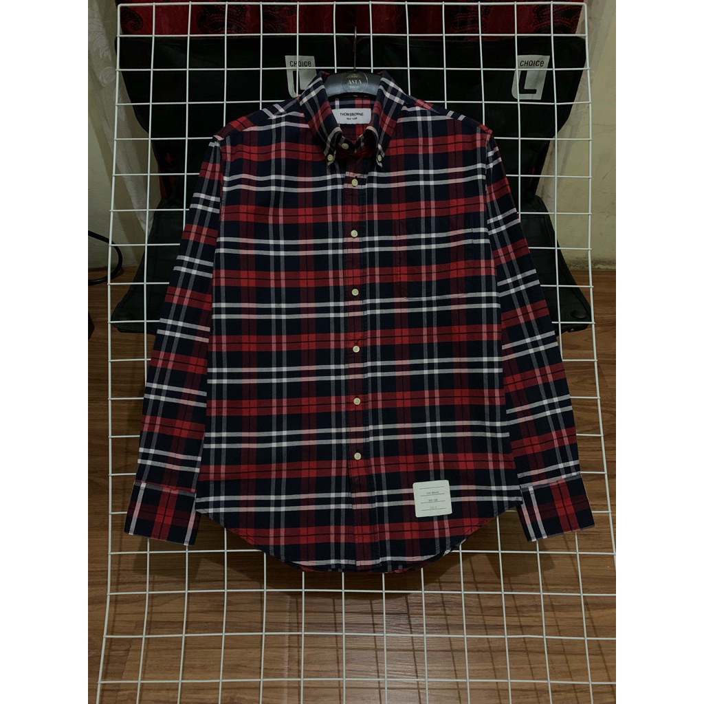 kemeja pria thom browne lengan panjang preloved size S