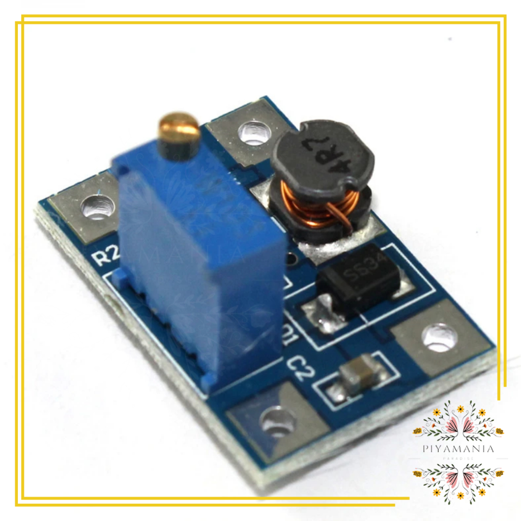 PIYAMANIA Step Up SX1308 2A Module Boost Converter 2-28V DC Adjustable SX-1308 Modul