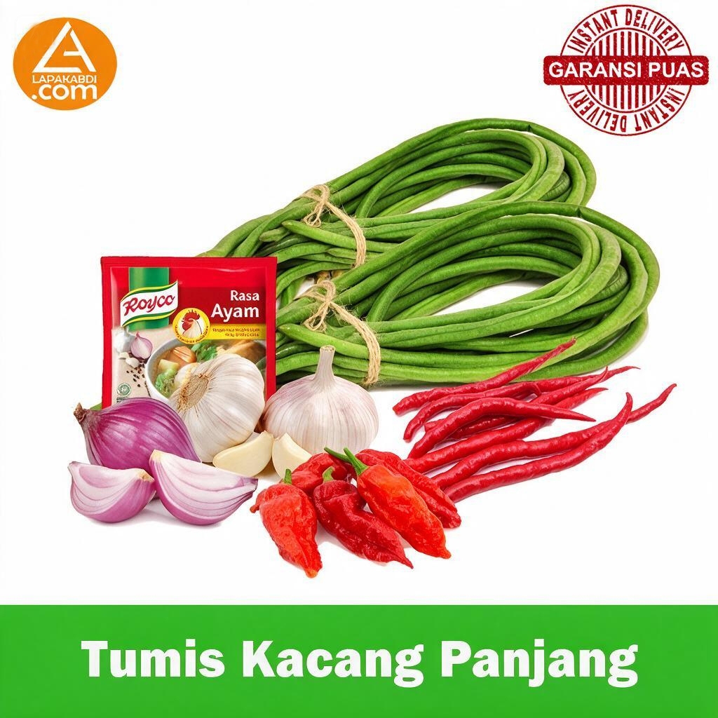 Paket Sayur Tumis Kacang Panjang Siap Masak - Sayur Segar Cirebon