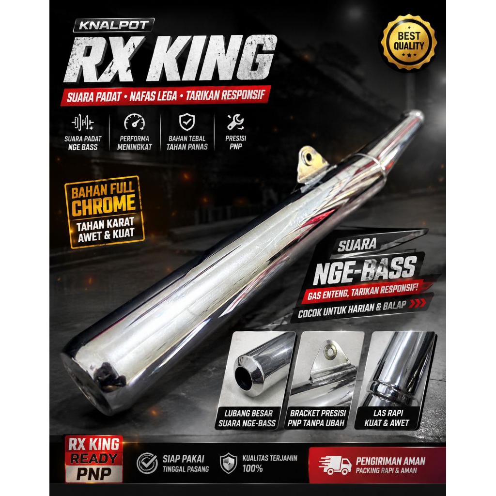 KNALPOT RX KING BOBAN RACING NUKLIR