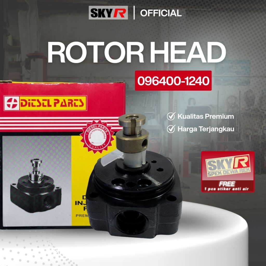 ROTORHEAD TOYOTA RINO 14B 12MM | 096400-1240 | DIESEL PARTS