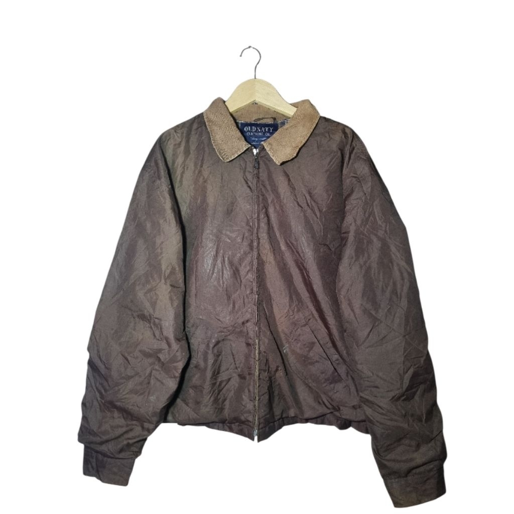 Work Jacket Old Navy kerah Corduroy bahan dalam Tartan