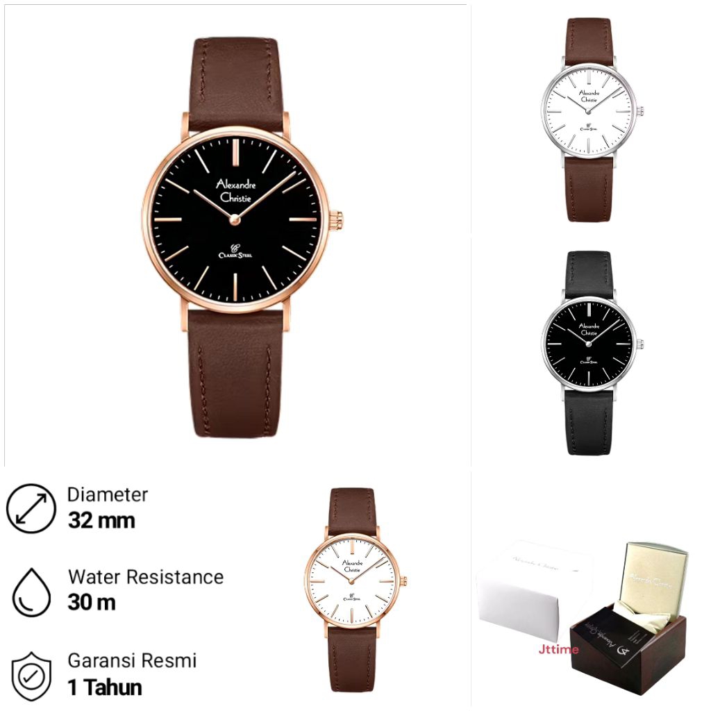 AC8490LH Jam Tangan Wanita Alexandre Christie AC 8490 Original AC8490