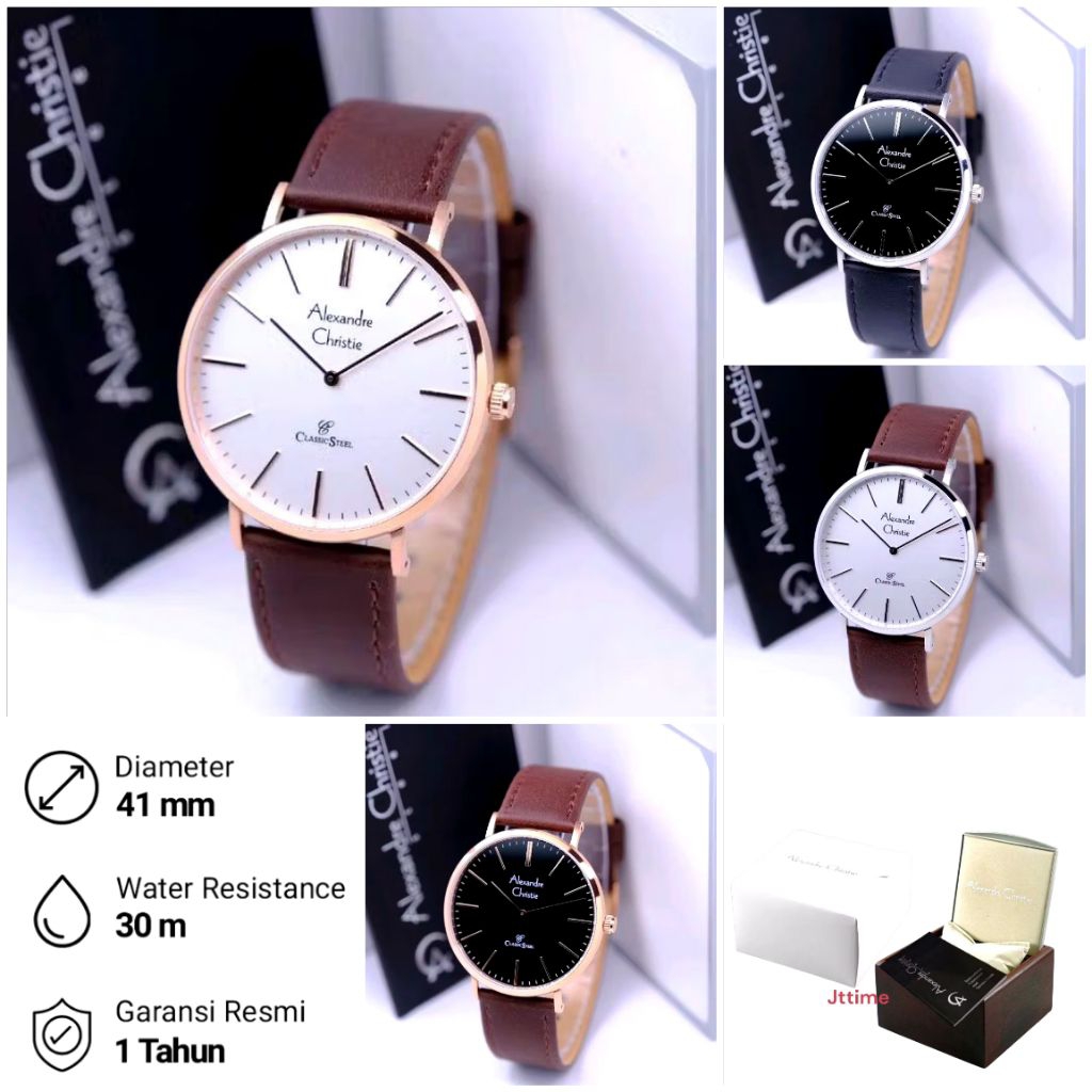 AC8490MH Jam Tangan Pria Alexandre Christie AC 8490 Original AC8490