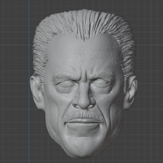 Headsculpt Head HS Jk Simons as Jonah Jameson kitbash Mcfarlane mezco shf figma Marvel Legends Damto