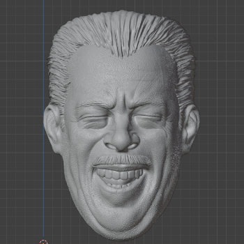 Headsculpt Head HS Jk Simons as Jonah Jameson smile kitbash Mcfarlane mezco shf figma Marvel Legends
