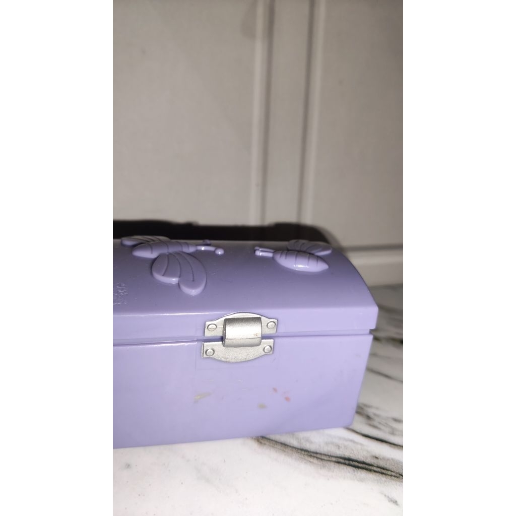Peti penyimpanan aksesoris warna ungu Hoka hoka bento Preloved + ADMIN