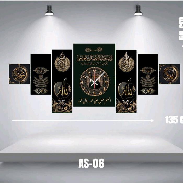 JAM DINDING KALIGRAFI JUMBO/JAM DINDING RUMAH/JAM DINDING KALIGRAFI 1SET/JAM DINDING AESTHETIC /JAM 
