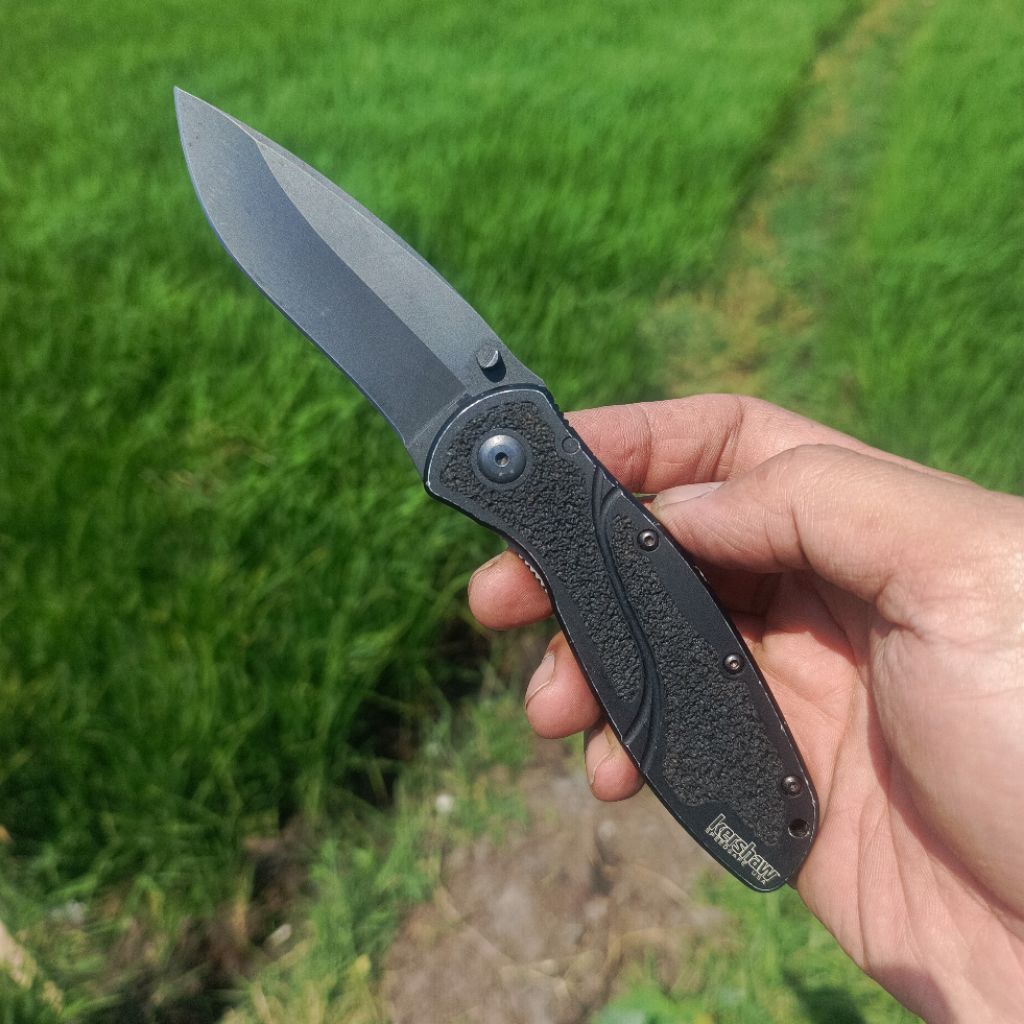 KERSHAW BLUR 1670 folding knife stainless Steel black aluminum  FAST spring assisted