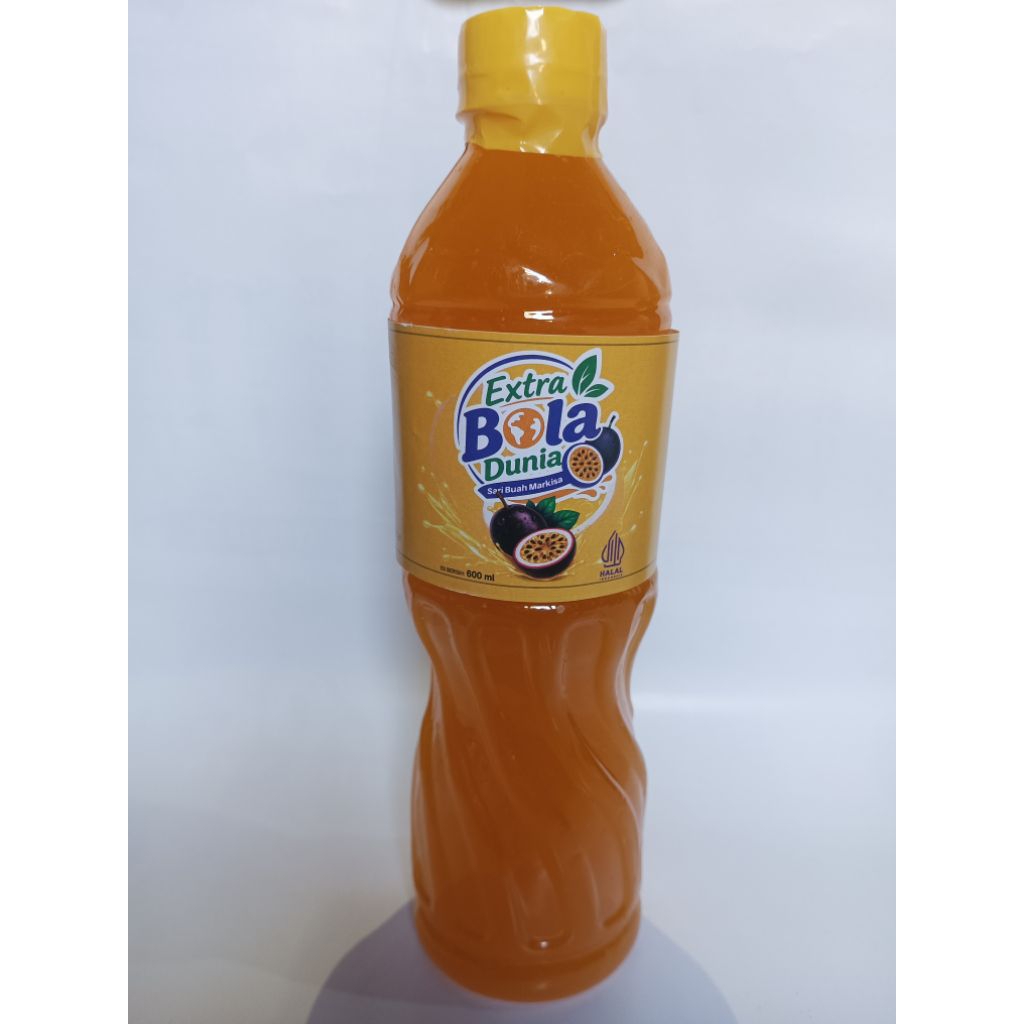 sirup buah markisa merek ,extra bola Dunia asli 100% Makassar isi 600 ml 1 botol