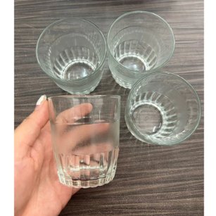 Gelas Kaca Isi3 HS-6 Kedaung / Gelas Teh / Gelas Jamu/ Gelas Kopi - Kedaung