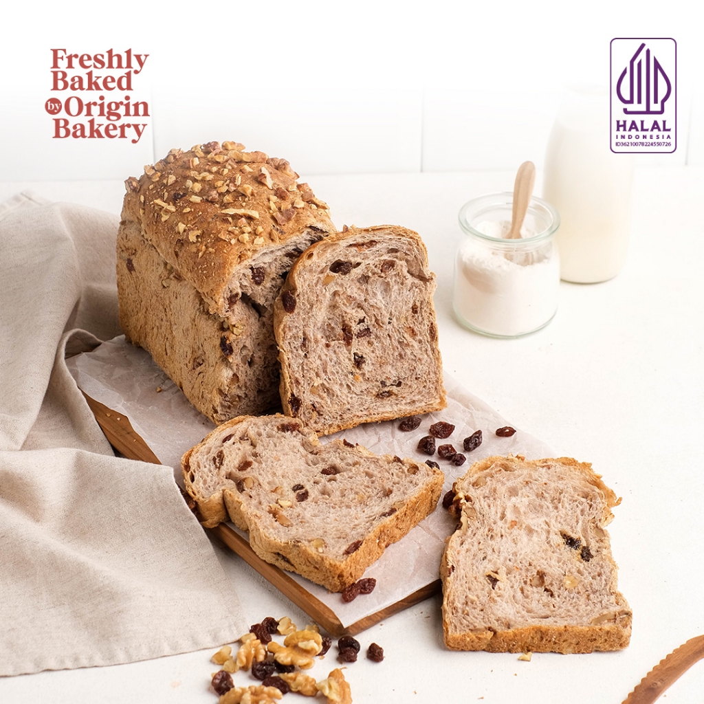 Walnut Raisin Bread | Vegan Bread