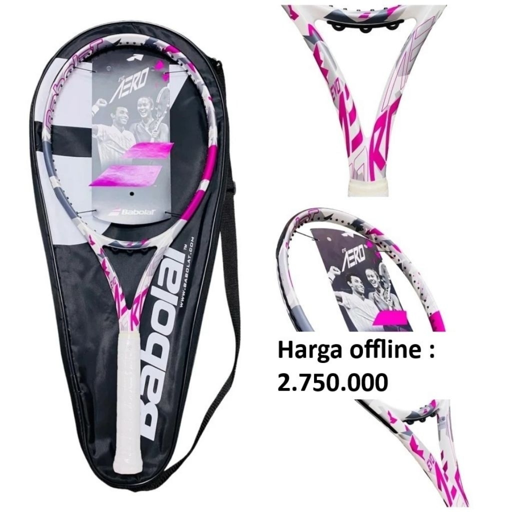 Raket Tenis Babolat Evo Aero Lite 102/260gr Babolat 260g 2023 Pink Original