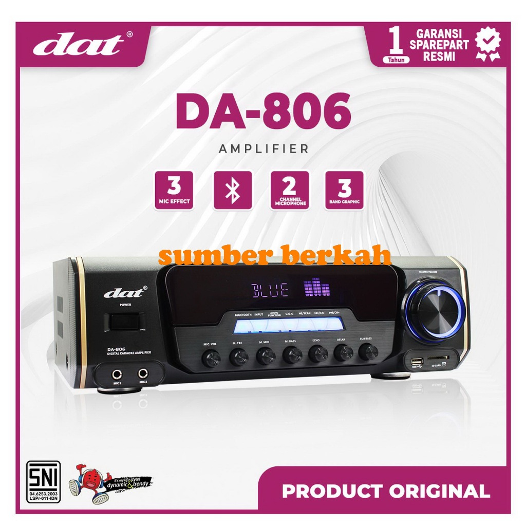 DAT Karaoke Amplifier Professional DAT806 / Ampli Dat Da806