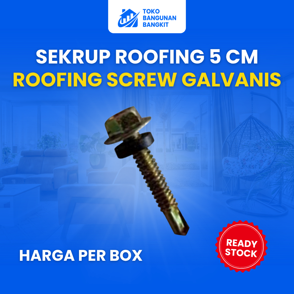 Sekrup Roofing 5 CM Galvanis Per Box 200 biji