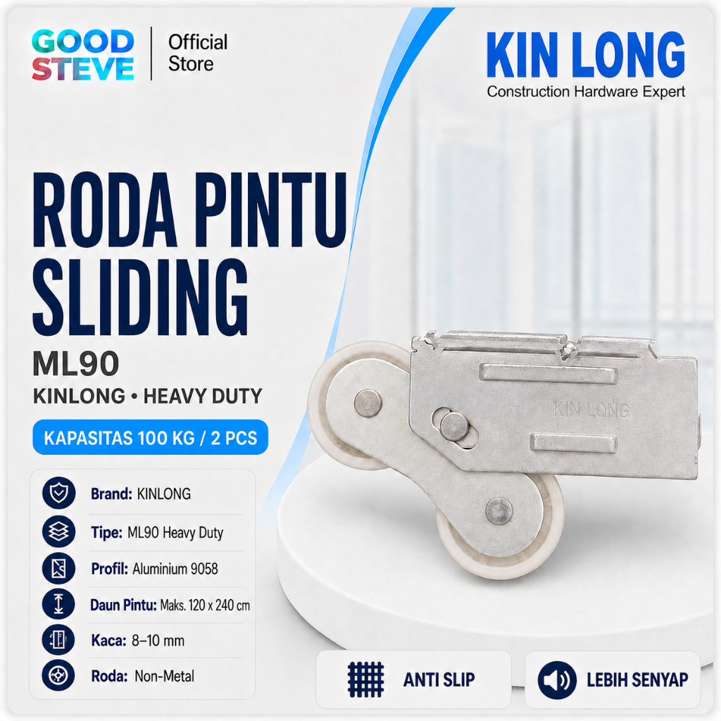 RODA PINTU SLIDING ALUMUNIUM ML90 KINLONG