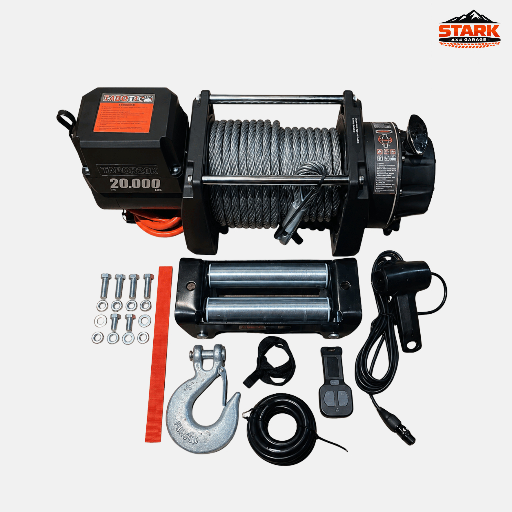 TABOR | Winch Tabor 20K Steel Rope - 20000LBS