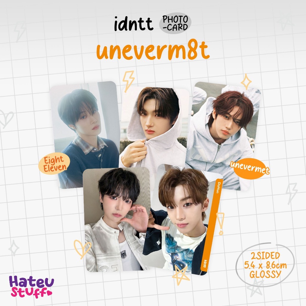 idntt uneverm8t Unofficial Photocard unevermet, Eight Eleven + Selca + Objekt