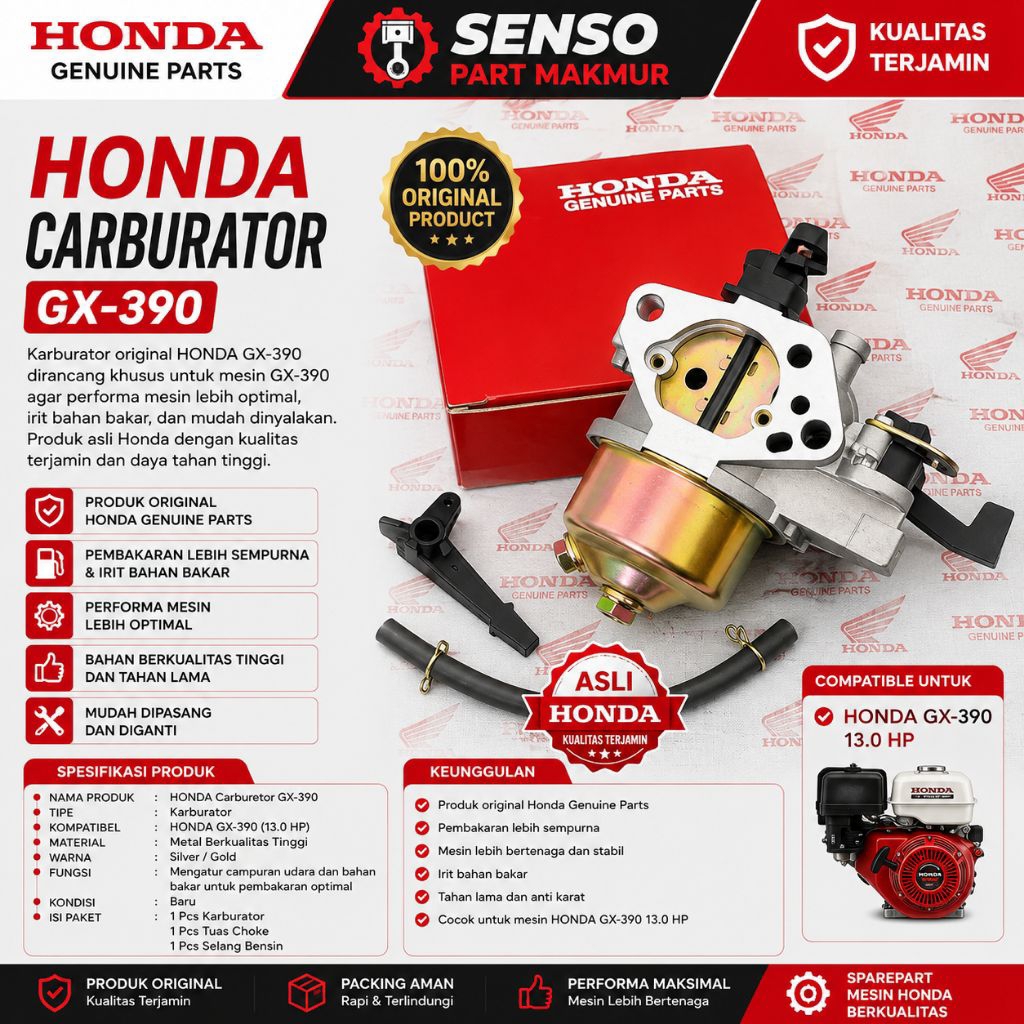 GX390 KARBURATOR ENGINE Honda