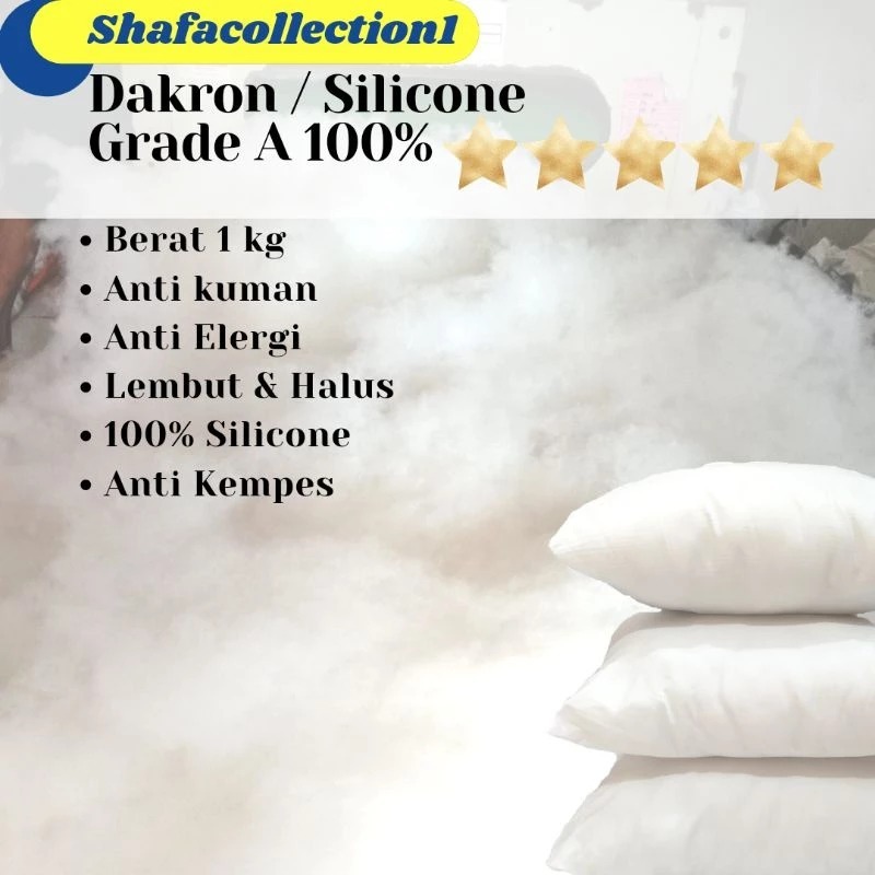 Dakron / Silikon Grade A Harga Grosir | 1KG Dakron Silicon Dacron Silikon Kwalitas Premium