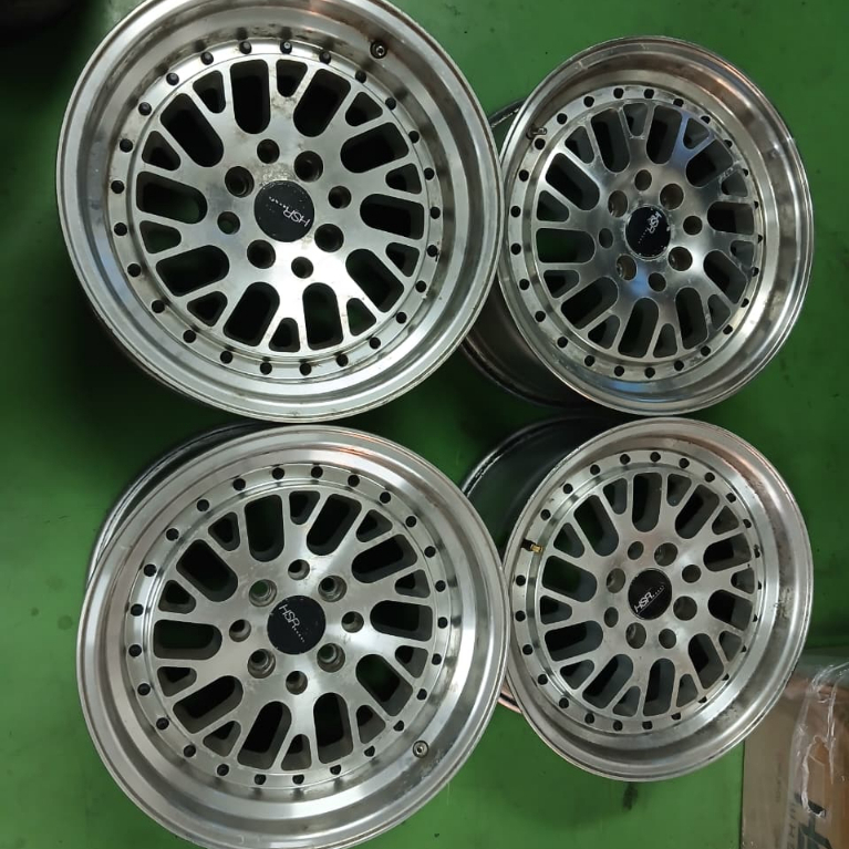 Velg Mobil SECOND RING 15 HSR CCW R15 4X100 4X114 AVANZA XENIA JAZZ YARIS MAZDA CITY KIJANG BRIO DLL