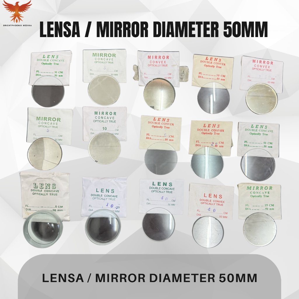 LENSA DOUBLE CONCAVE 50MM