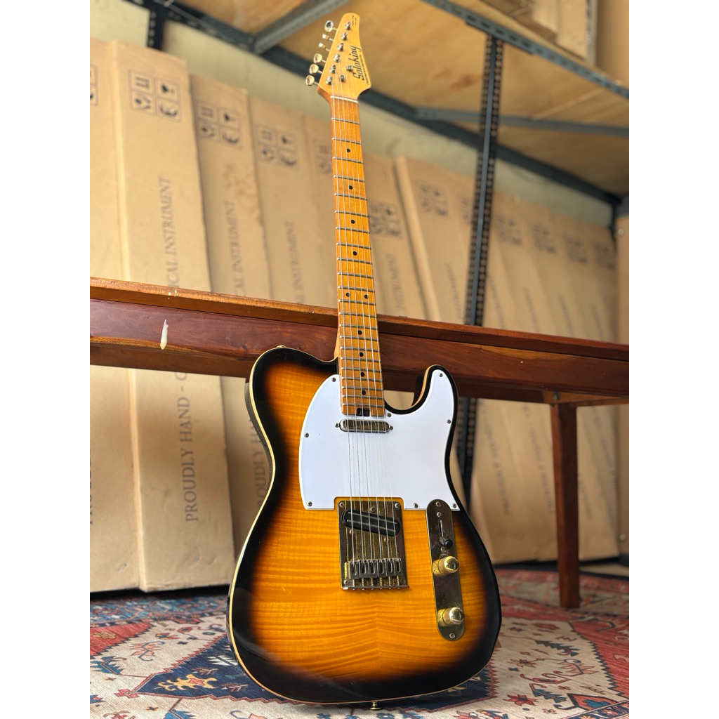 Gitar Elektrik Soloking MT-1 FM 22 Deluxe Hotrail Brown Sunburst Second Hand