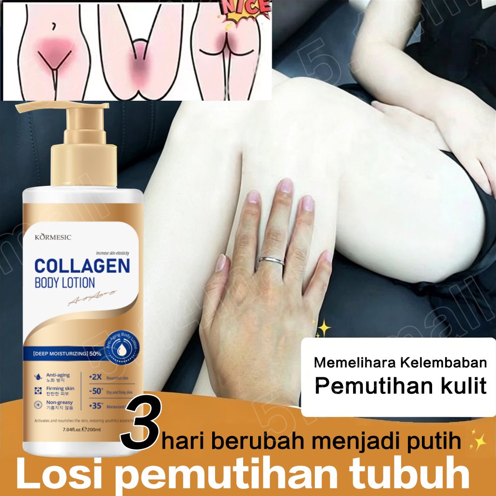 Whitening Collagen Body Lotion  kulit losyen handbody pemutih kulit cepat  Pemutih Badan Permanen Bp