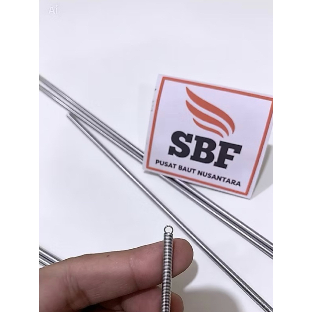 Per Tarik Baja Karbon Tinggi (Extension Spring) 0.7mm x 3mm x 400mm Per Tarik Baja Berkualitas Tingg