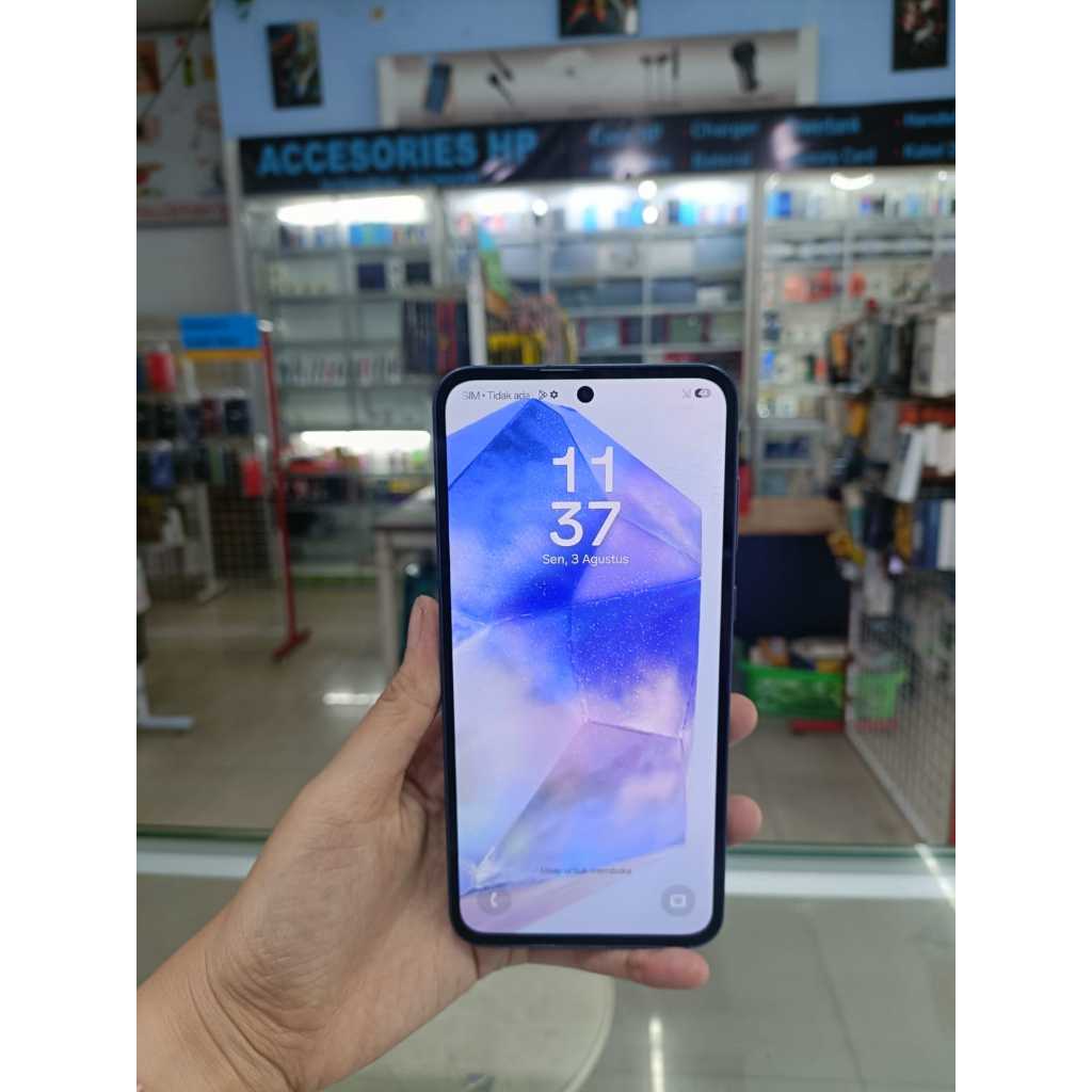 SAMSUNG GALAXY A55 5G 8/256GB SECOND SEKEN BEKAS RAM 8 INTERNAL 256