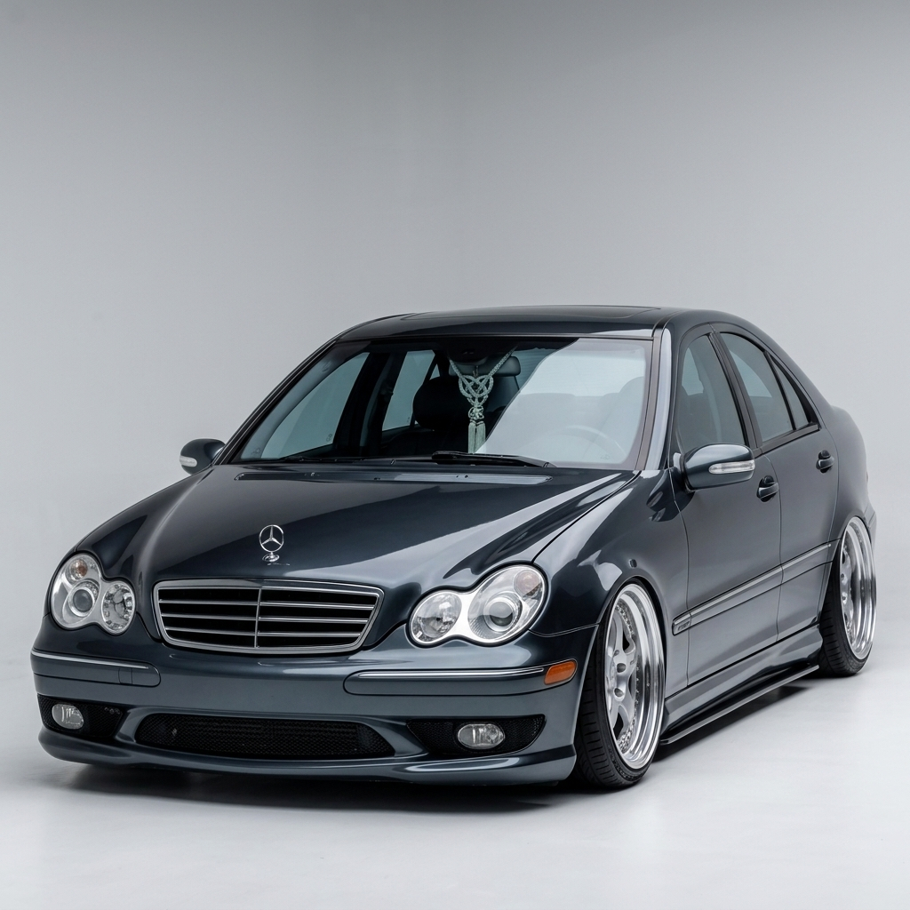 Bodykit bemper bumper MercedesBenz Merci Mercy W203 AMG mata kacang - SIDEKANKIR W203 grade-a