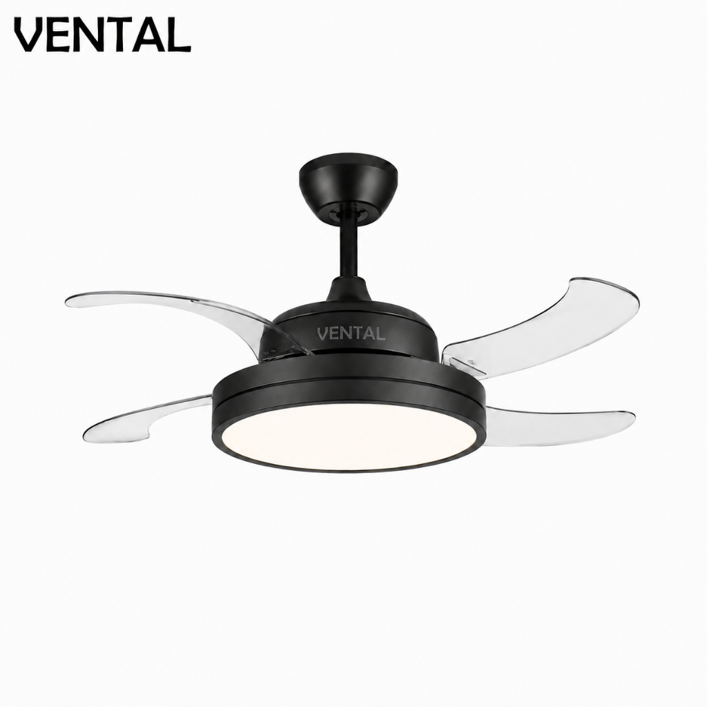 VENTAL Ceiling Fan Lampu Remote 6 Kecepatan Dan Timer 42 Dan 48 Inch