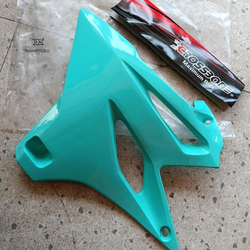 Cover Tangki Tang Tank Body Samping YZ 85 YZ85 NEW Biru Tosca Crossbone Cross Bone Xcrossbone