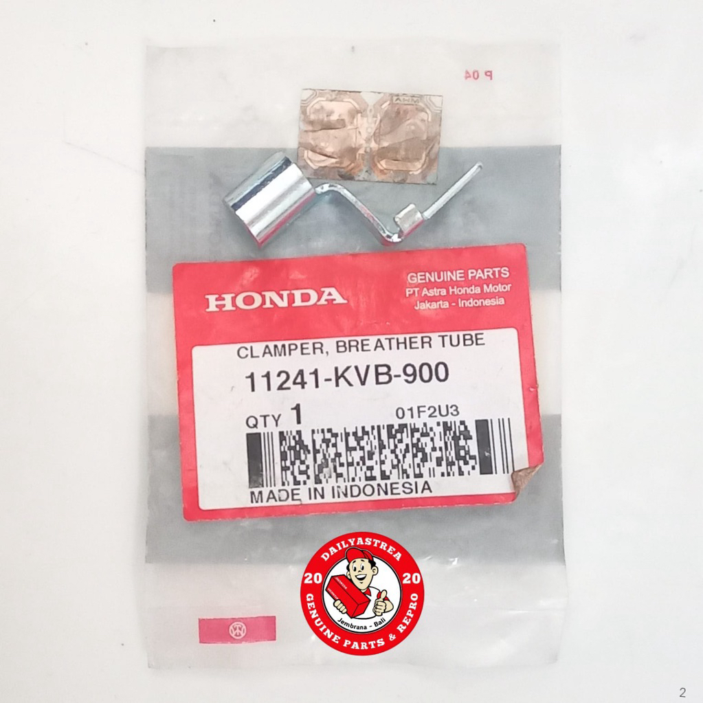 CLAMPER BREATHER TUBE KLEM SELANG HAWA PERNAPASAN MESIN HONDA VARIO 110 KARBU ORIGINAL 11241-KVB-900