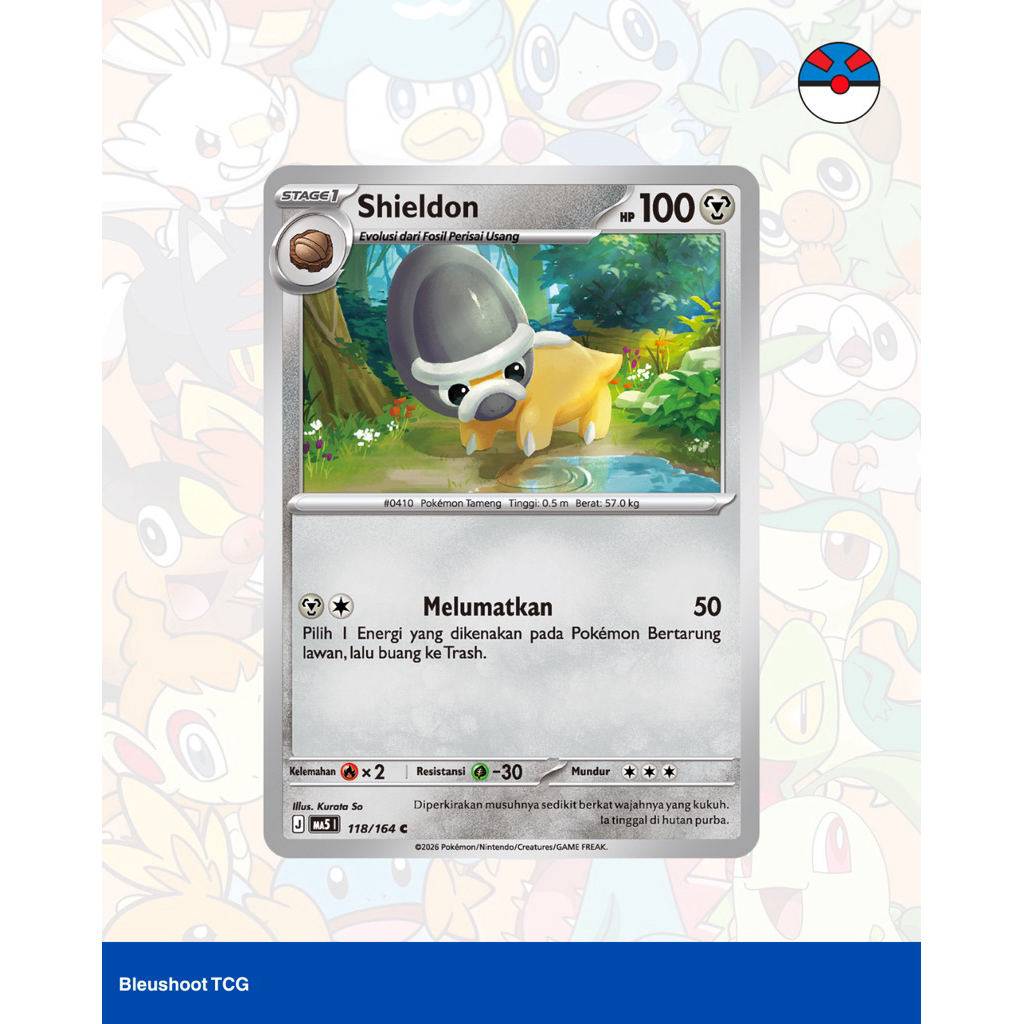 Pokemon TCG Indonesia Shieldon Ancaman Bayangan Original